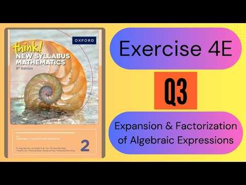 Exercise 4e Q3 Think New Syllabus Mathematics 8th Edition | NSM Exercise 4E 8th Edition Q3