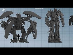 Transformers Size Comparison (in movie series)