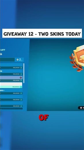 Fortnite Giveaway 12! TWO SKINS TODAY! #fortnite #fortnitefunnymoments #fortnitegiveaway #freeskins