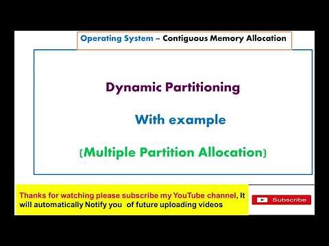 Multiple Partition Allocation - Dynamic Partitioning/COMPACTION/internal fragmentation#OS