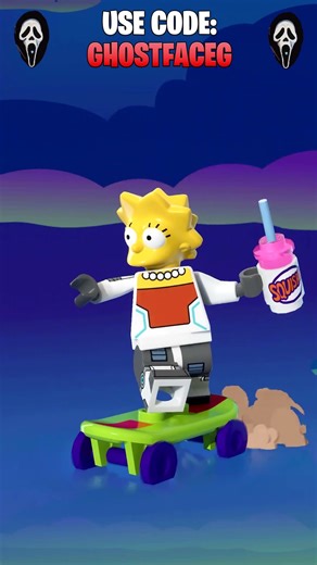 LEGO Lisa Simpson - Squishee Boarding - Fortnite Emote #fortnite #fortnitedances