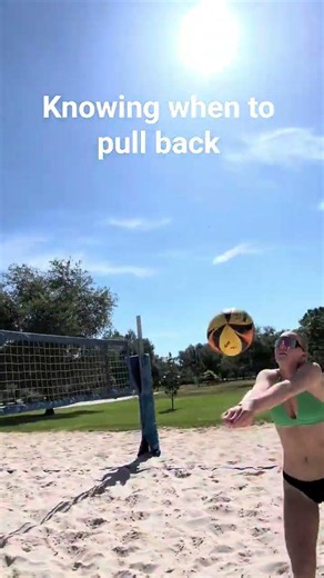 not every play should be a full swing #volleyball #beach #pov #women #girls #game #good #play