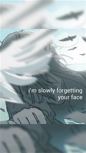 I'm slowly forgetting your face 🖤🤍 #animationmeme #oc