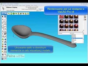 Projektowanie Łyżki 3D z Subdivision w ViaCAD Pro v9 od Falina CAD CAM