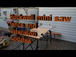 Rockwell mini saw fence and extesnions update by macduff