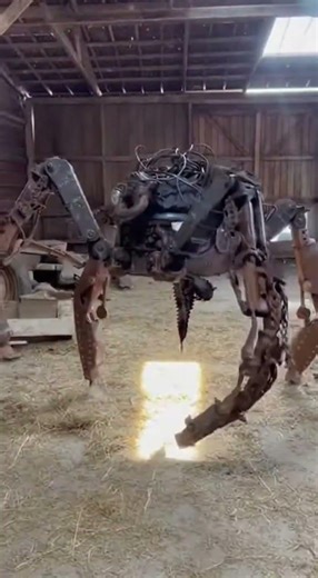 The Barncrawler – Forgotten Farming Robot Awakens Tags #OldBarn #RustMachine #RuralDecay #DIYMech #F