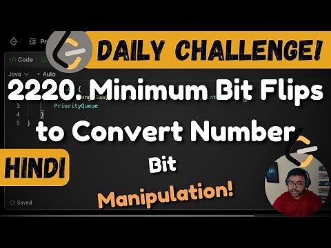 2220. Minimum Bit Flips to Convert Number | Bits | Leetcode Daily Challenge | DSA | Java | hindi