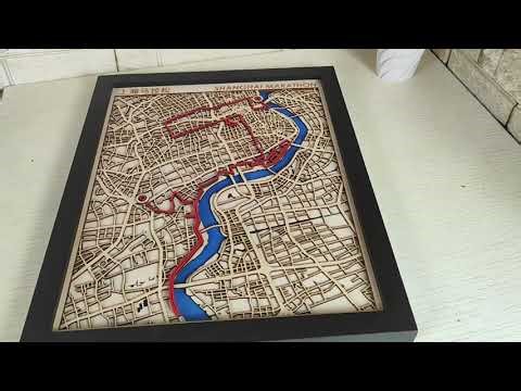 Multiple layered Marathon map making process step by step