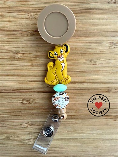 Lion King Badge Reel – Simba Retractable ID Holder | Cute Nurse Badge Reel | Disney Inspired Work ID | Fast Shipping - Etsy