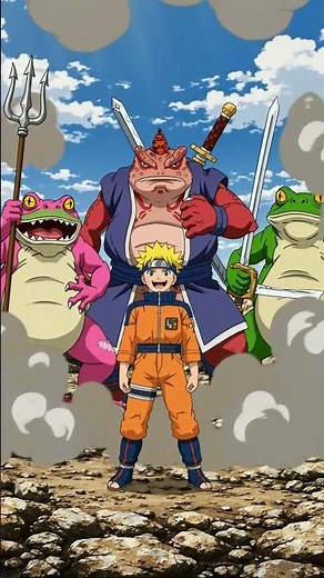 naruto using shadow clone jutsu but frogs summoning.# naruto=frog?!?!