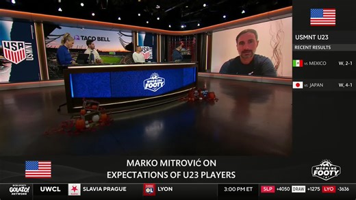 “I would love to see us playing one very attacking style of play… But I’m also a massive believer in the environment.” U.S. men's U23 head coach Marko Mitrović joins Morning Footy to discuss his coaching style and expectations ahead of the 2024 Olympics. 🇺🇸 | CBS Sports Golazo