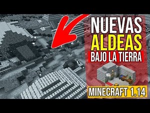 NUEVAS Aldeas BAJO la tierra en Minecraft 1.14