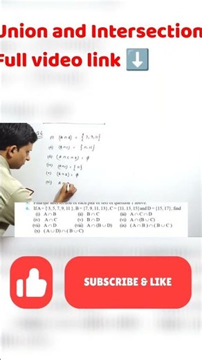 📘 Union & Intersection Class 11 Maths Chapter – SETS🔥 NCERT Exercise 1.4