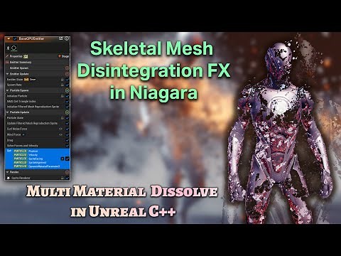Create Skeletal Mesh Disintegration FX in Unreal Engine 5 | Niagara VFX Tutorial