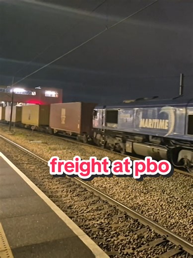 freight only time at pbo with maritime 5 and 66747 #trainspotting #traindash #traintok #ecml #Peterbrough