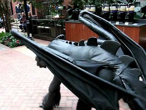 Toothless walking the streets of Katsu