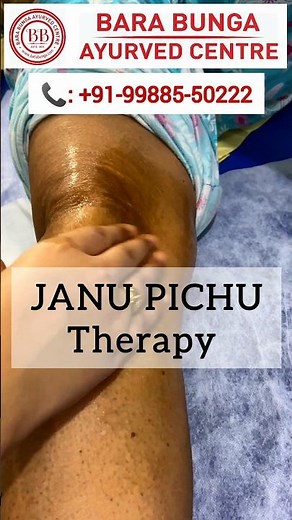 45. Janu Pichu Therapy for Knee Joint Pains #shorts #ayurveda