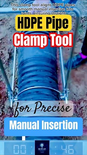 HDPE Pipe Clamp Tool for Precise Manual Insertion