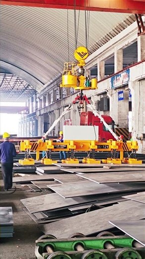 HVR MAG EPM Lifter Batch Lifts 3 Thick Steel Plates – Time & Labor Saver #MultiThicknessHandling