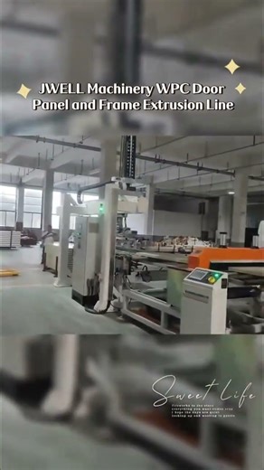 WPC door panel extrusion machine #wpcmachine #wpcdoorpanel