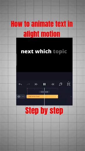 how to animate text in alight motion step by step 🤝🏻