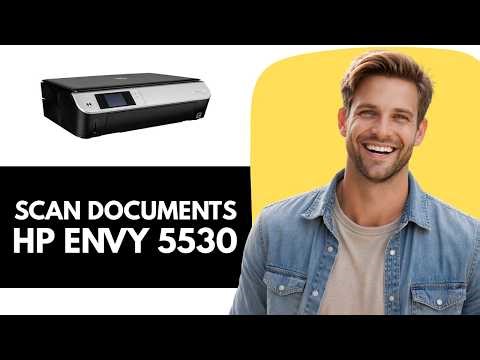 How to Scan Documents to Computer with HP ENVY 5530 Printer