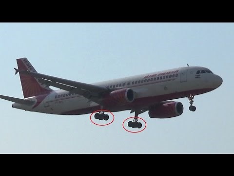 Rare sight ! Air India Airbus A320 with double bogey landing gears
