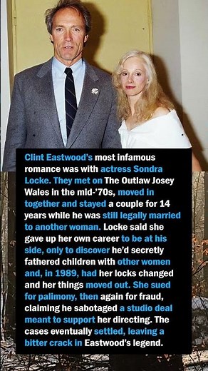 Clint Eastwood & Sondra Locke’s Bitter Breakup #shorts