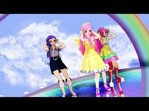 MMD NRG My Little Pony Rairty, Pinkie Pie And FlutterShy