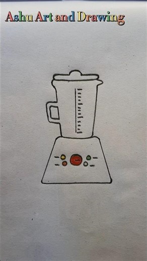 Easy Blender Drawing Tutorial for Beginners #machine #juicer #shorts