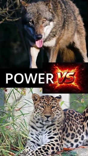 Wolf vs Leopard 🐺🐆 Who Wins?