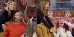 Jennifer Aniston Surprises Fans on the Set of Friends, and There's a Lot of Screaming