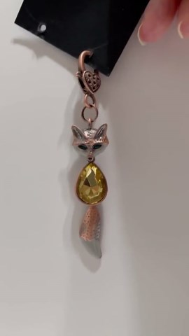 Clearance-jeweled Fox Purse Charm #77 - Etsy