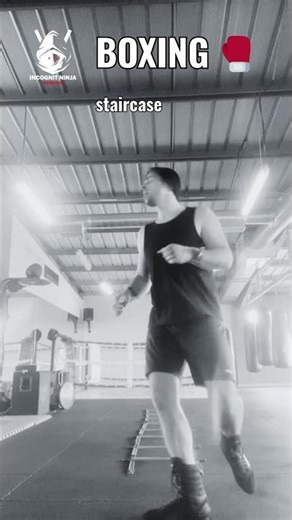 Boxing Staircase Footwork 🥊 Explosive Angles & Balance