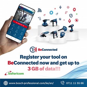48K views · 1.6K reactions | Bosch BeConnected app offers you up to 3GB of free data ! ✅ 3 simple steps to redeem your mobile data : 1- Scan the QR code on your tool to register it on the app. 2- Get your points . 3- Convert them into data . Click on the links below to download the BeConnected app and register your tools today ! App Store: https://apple.co/3O9AMwF Google Play : https://bit.ly/3O6YNo9 | Bosch Professional Power Tools And Accessories | Facebook