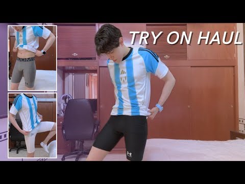 Try On Haul Men's Compression Shorts for the Gym UnderArmour Adidas Review (Skinny Guy 🥲) Reuploaded