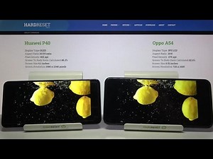 Huawei P40 vs Oppo a54 - TEST od Display | Screen Details Com...