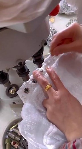 fabric ring installation process #shorts