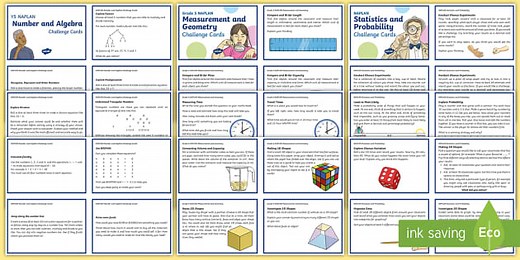 Year 5 Open-Ended Question Challenge Cards Numeracy