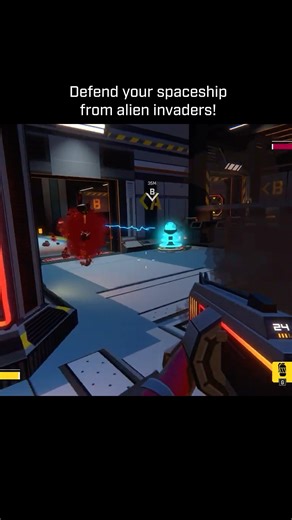 Battle aliens in singleplayer or co-op in this FPS/TD game!