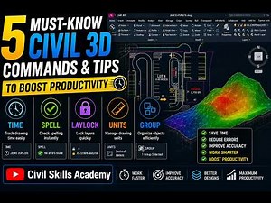 5 Must-Know Civil 3D Commands & Tips to Boost Productivity #civil3d #design #tipsandtricks #autodesk