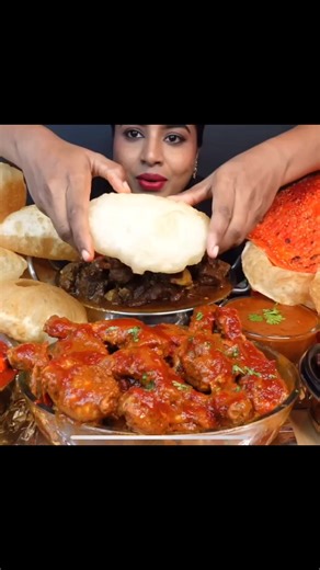 Delicious Indian Food: Chicken and Mutton Curry Mukbang