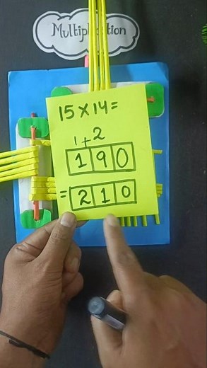 MULTIPLICATION WITH CARRY BY STICK PLAY || TLM || Maths Tlm || Tlm for primary school