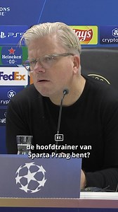 De toekomst van Lars Friis bij Sparta Praag is in ieder geval duidelijk 🤷‍♂️ #spartapraag #feyspa #ucl | voetbalzone