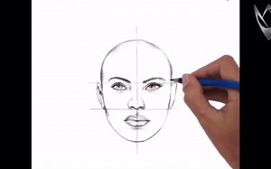 How to draw front view faces with correct proportions easily
