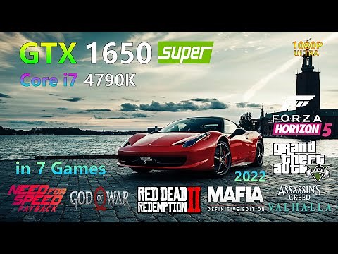 GTX 1650 Super - Core i7 4790K - Test in 7 Games