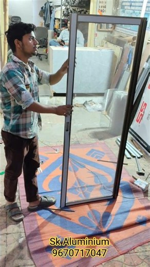 How to Fill Aluminium Sliding window Door Mosquito net For french windo #shorts #reels #india #viral