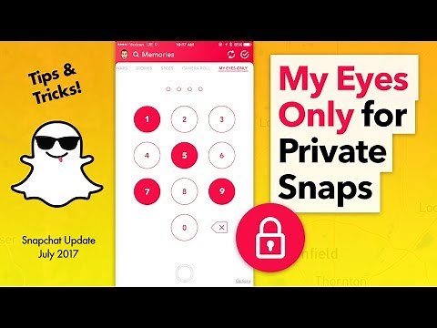 How to Use Snapchat My Eyes Only - Keep Snaps Private