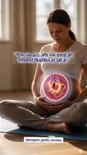 🌸 Fact – Day 16आज का Pregnancy Fact | Garbh Sanskar | Baby Heart Development 🌸#pregnancy