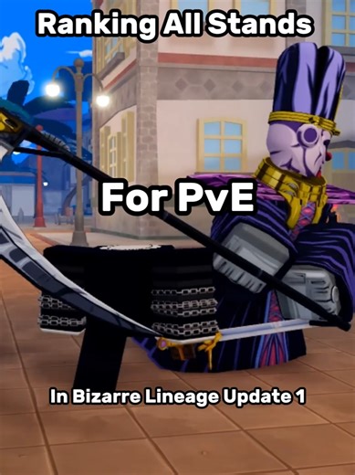 Ranking all Stands For PvE in Bizzare Lineage Update 1 #Bizzarelineage #bizzarelineage #Robloxfyp #roblox